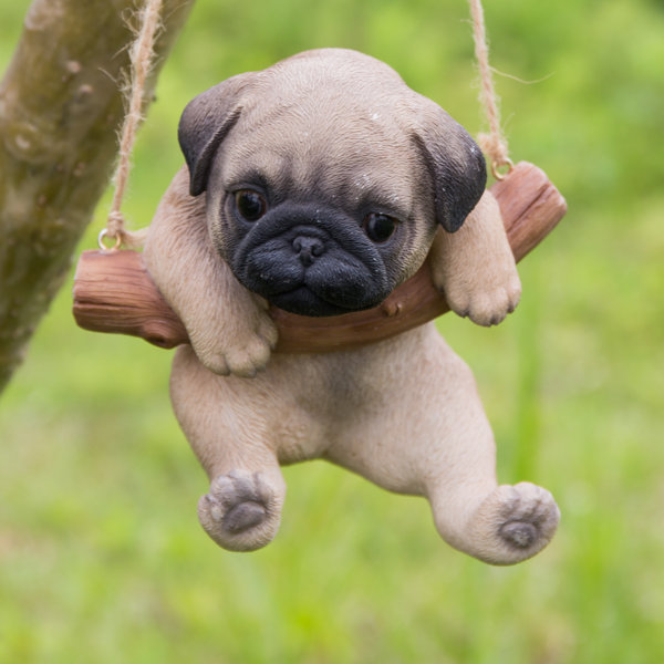 Hanging Pug Puppy Statue